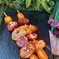Brochette gambas décortiquée et chorizo 