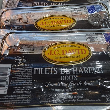 Filets de Hareng doux sous vide en 250gr de chez J.C DAVID